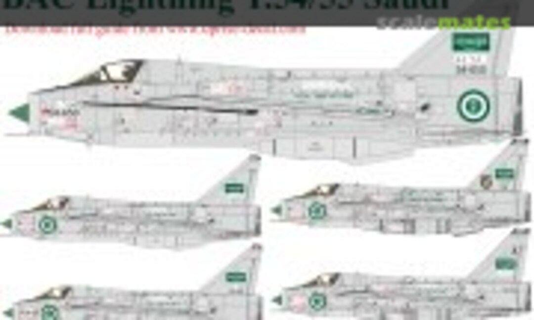 1:32 BAC Lightning T.54/55 Saudi (UpRise Decal UR32291) UR32291
