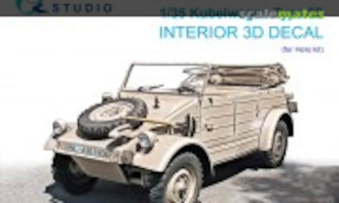 1:35 Kubelwagen Type 82 interior 3D decals (with 3D-printed resin parts) (Quinta Studio QD+35143) QD+35143
