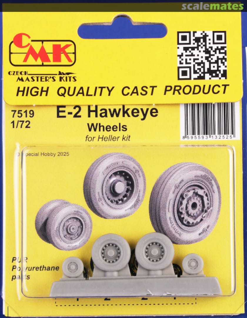 Boxart E-2 Hawkeye Wheels 7519 CMK