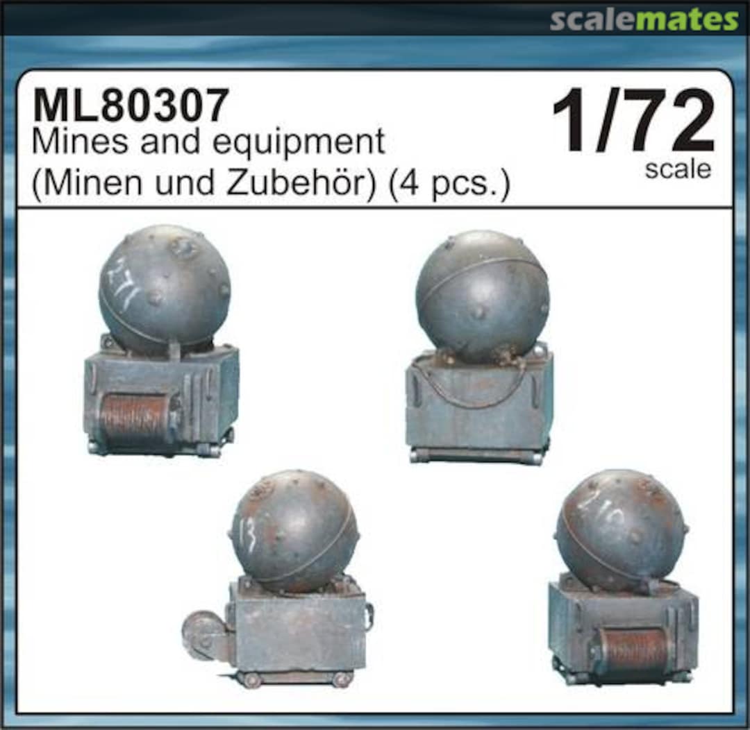 Boxart Mines and Equipment (4 pcs) ML80307 CMK Boxart Mines and Equipment (4 pcs) ML80307 CMK