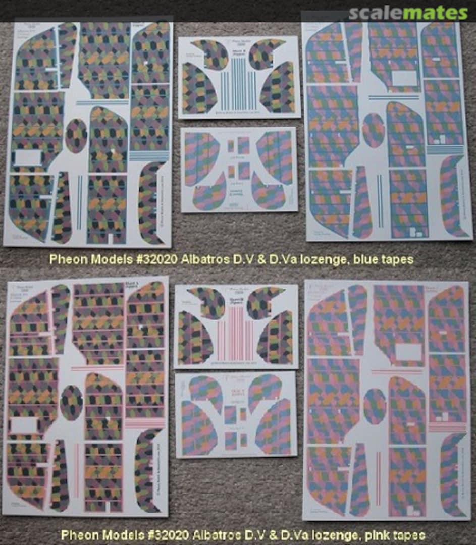 Boxart Albatros D.V & D.Va 5 color lozenge 32020 Pheon Decals Boxart Albatros D.V & D.Va 5 color lozenge 32020 Pheon Decals