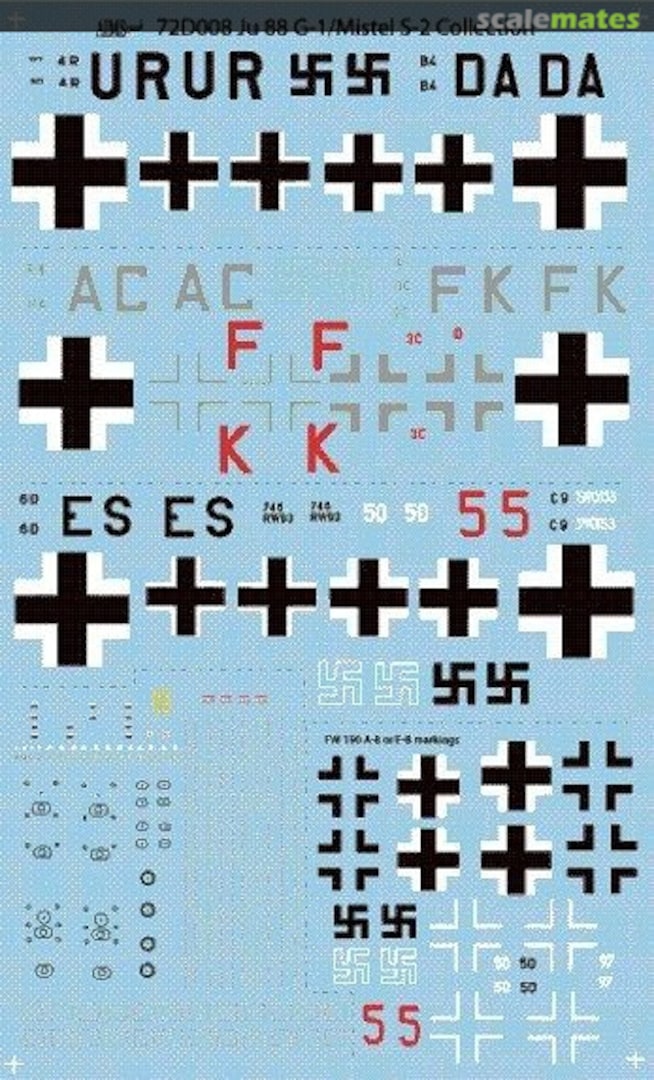 Boxart Ju 88 G-1/Mistel S-2 Collection 72D008 AIMS Boxart Ju 88 G-1/Mistel S-2 Collection 72D008 AIMS