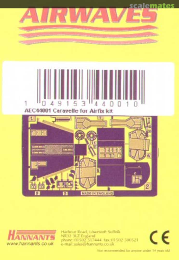 Boxart Caravelle for Airfix kit AEC44001 Airwaves Boxart Caravelle for Airfix kit AEC44001 Airwaves