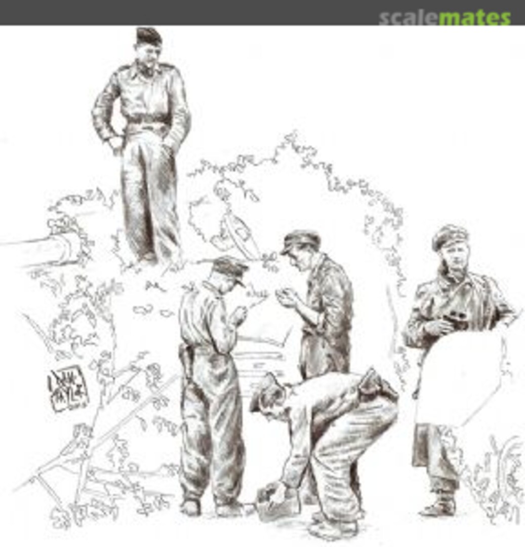 Boxart Panzer Crew, Dismounted, set1 FIG211DTM Dan Taylor Modelworks Boxart Panzer Crew, Dismounted, set1 FIG211DTM Dan Taylor Modelworks