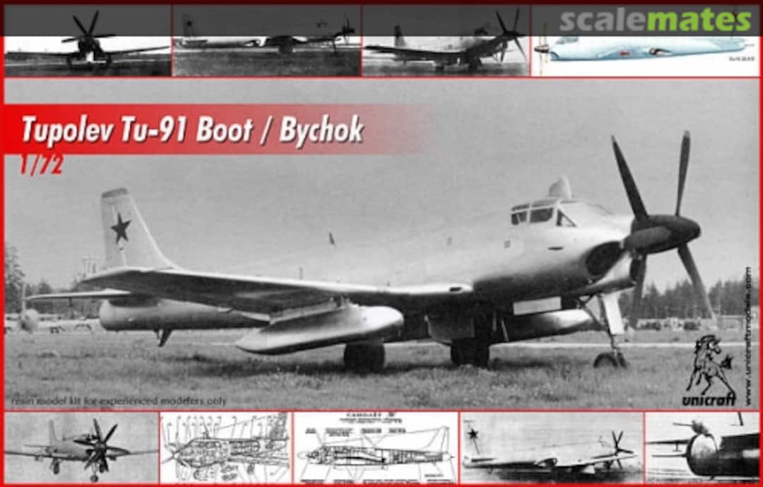 Boxart Tupolev Tu-91 Boot/Bychok Unicraft Models Boxart Tupolev Tu-91 Boot/Bychok Unicraft Models