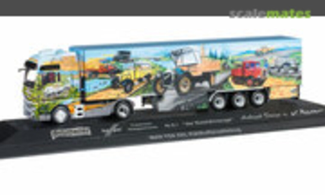 MAN TGX XXL Euro 6 refrigerated semitrailer &quot;Herpa Weltgeschichte Nr. 8.1 / Spedition Schumacher&quot; (Herpa 121699)