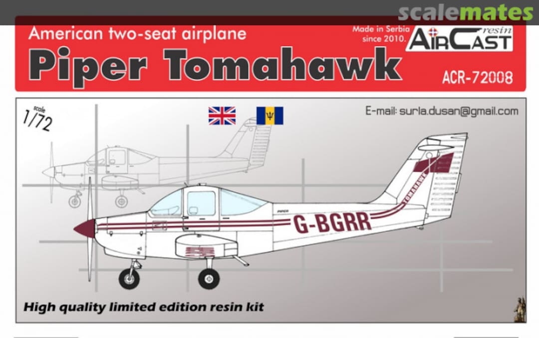 Boxart Piper Tomahawk ACR-72008 Air Cast Resin