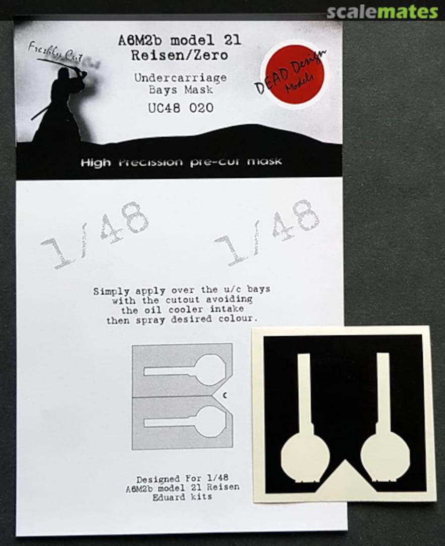 Boxart A6M2b Reisen model 21 Undercarriage Bays UC48020 DEAD Design Models