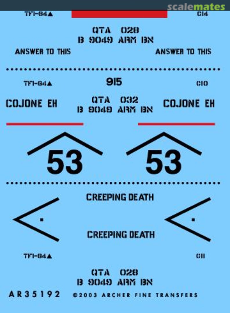 Boxart 3ID / TF 1-64 M1A1 Abrams in Iraq (IOF) AR35192 Archer Boxart 3ID / TF 1-64 M1A1 Abrams in Iraq (IOF) AR35192 Archer