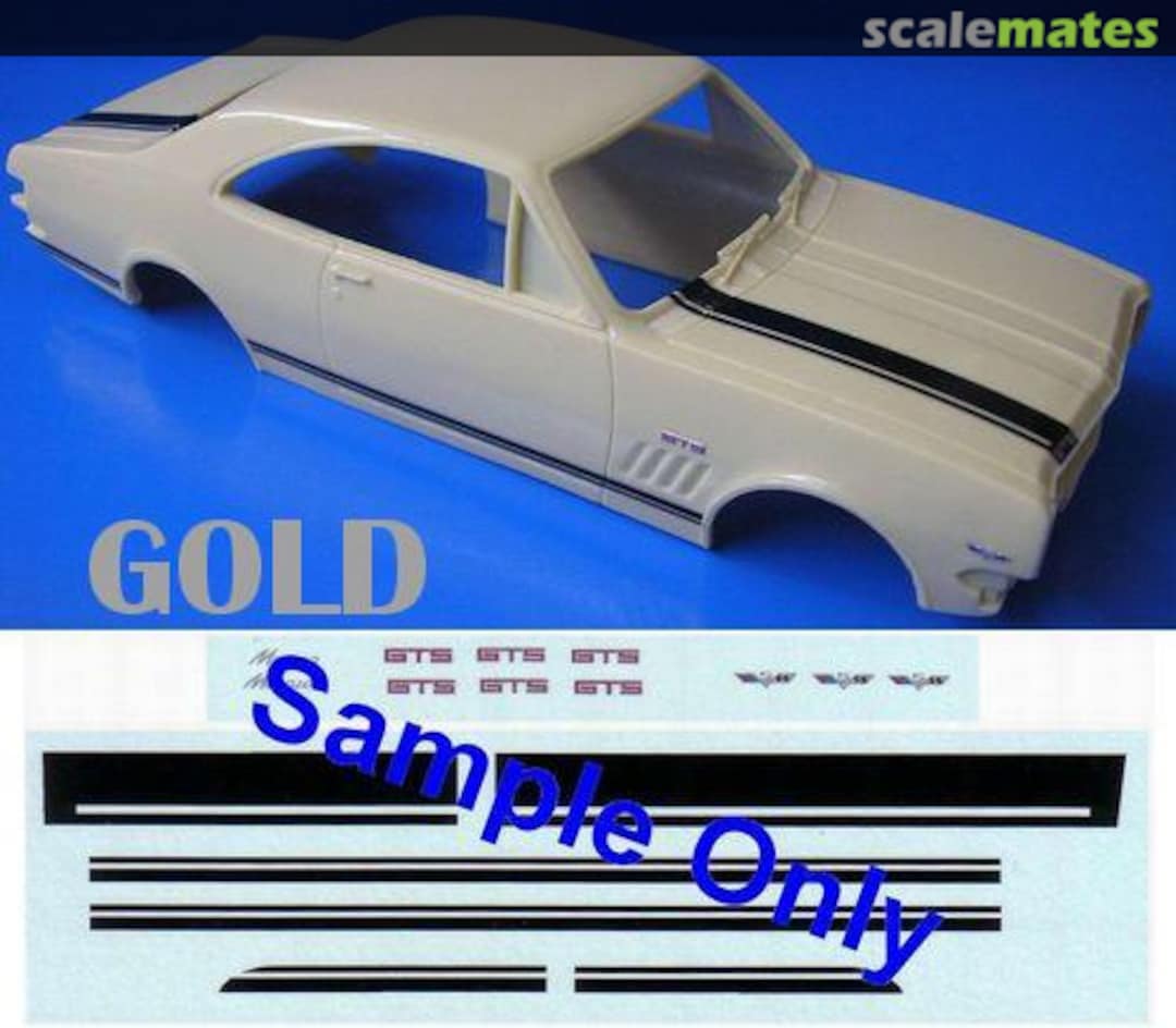 Boxart Holden HK Monaro GTS 1968 2-Door Stripe (Gold) 4253 The Parts Box Boxart Holden HK Monaro GTS 1968 2-Door Stripe (Gold) 4253 The Parts Box