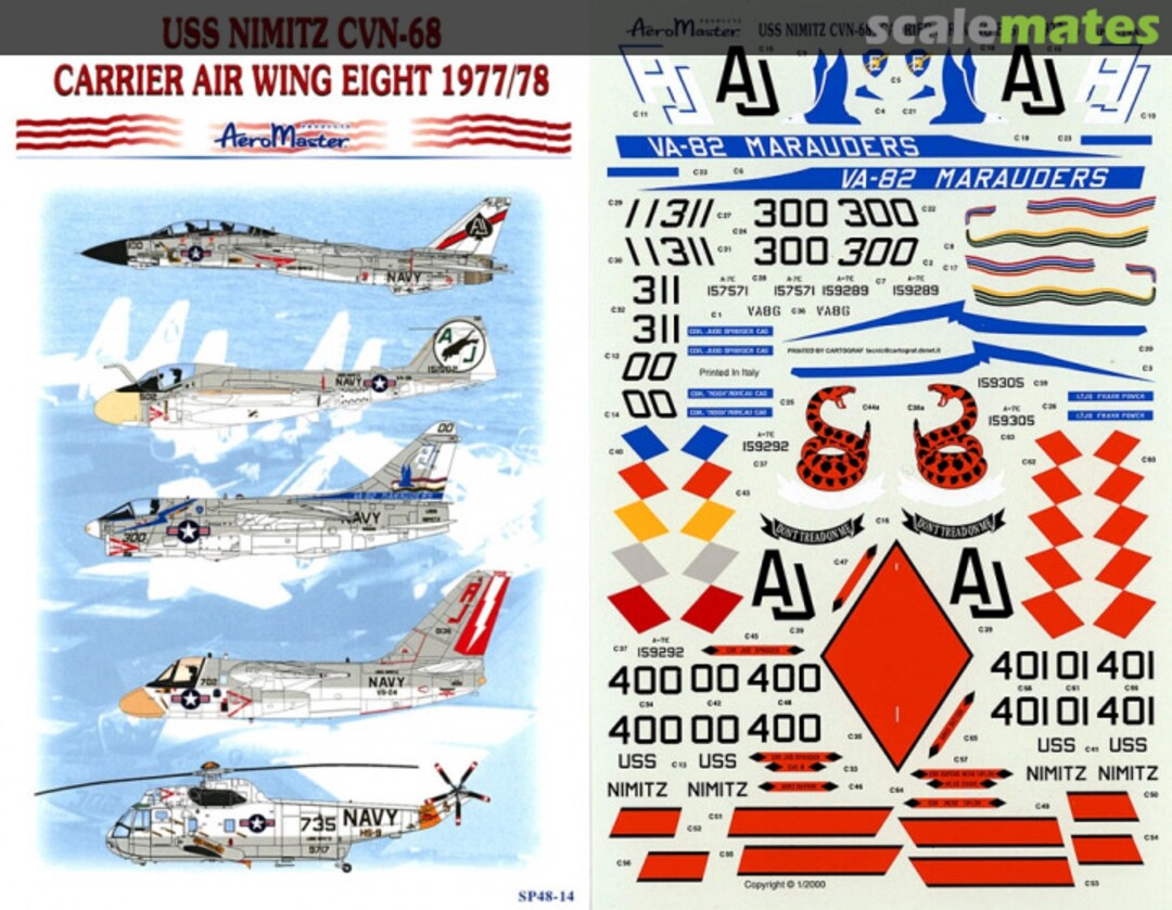 Boxart USS Nimitz CVN-68 SP48-14 AeroMaster