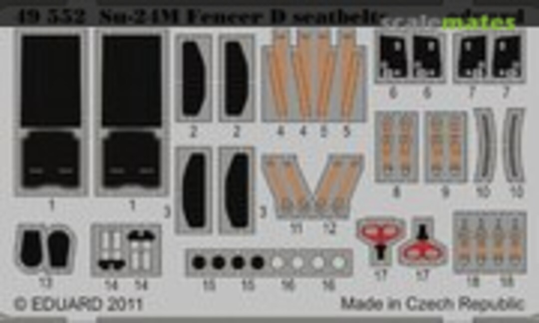 1:48 Su-24M Fencer D seatbelts (Eduard 49552) 49552