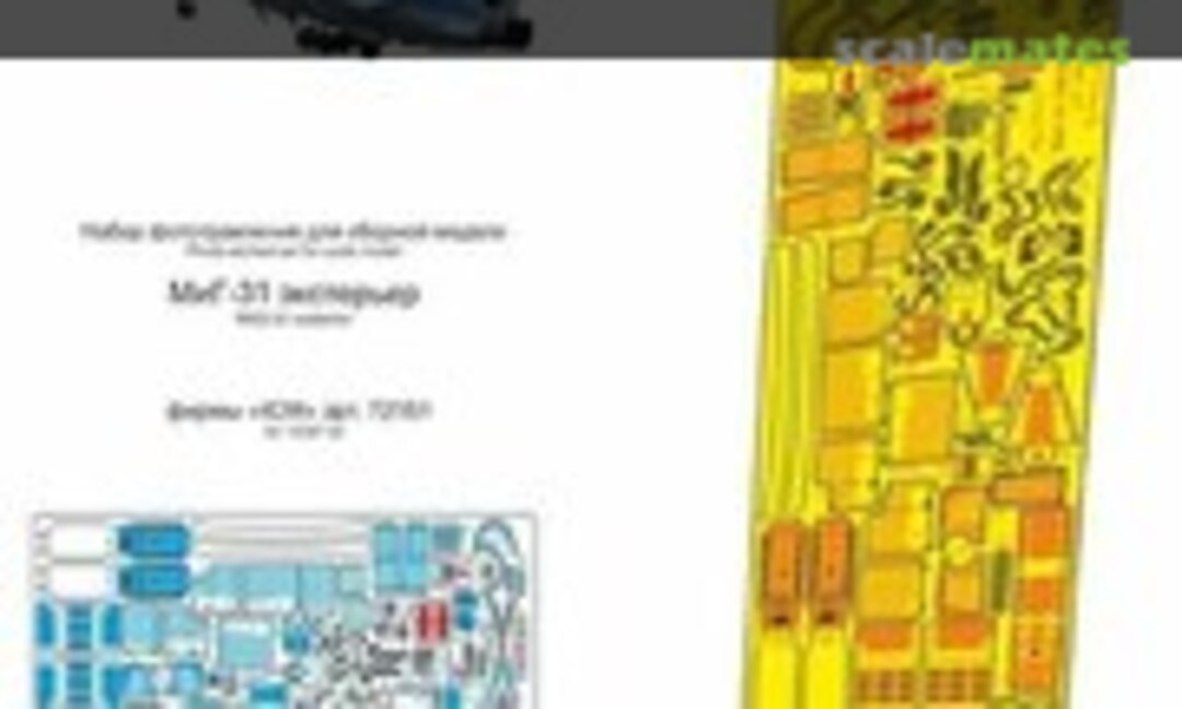 1:72 MiG-31 exterior PE-detail set (Microdesign MD 072275) MD 072275