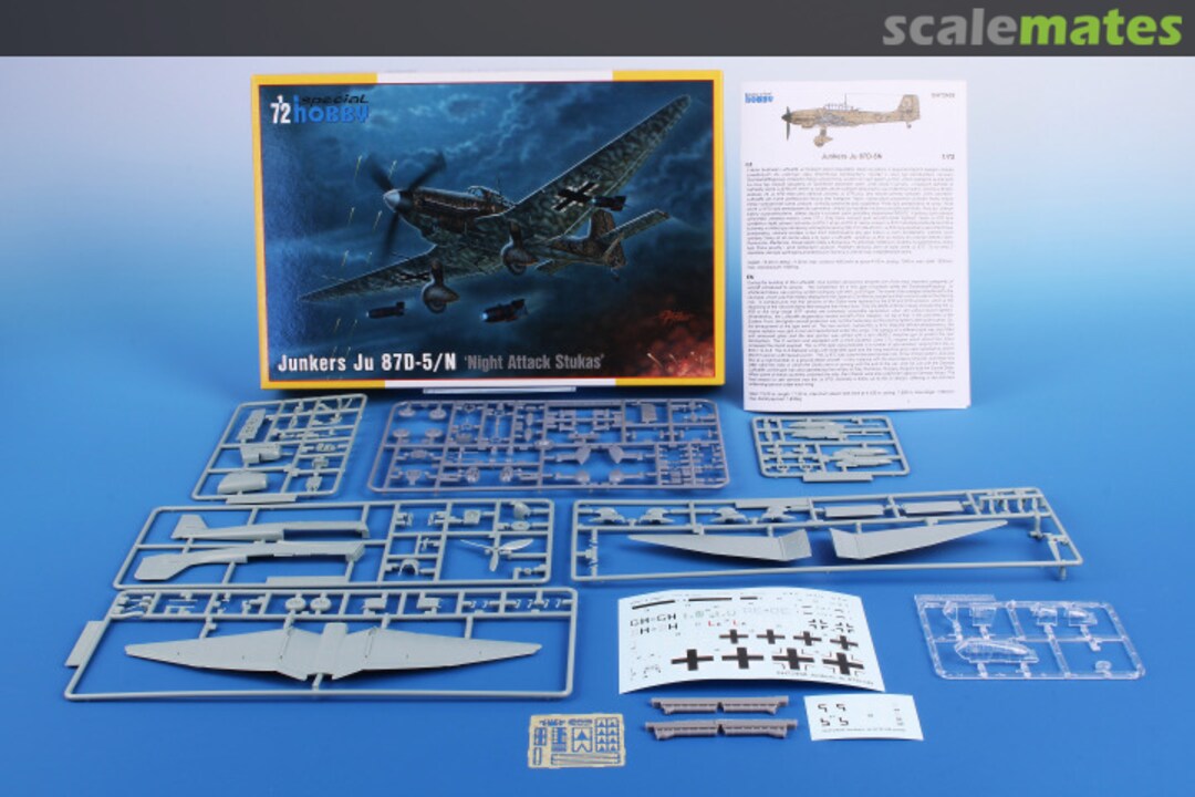 Contents Junkers Ju 87D-5/N SH72458 Special Hobby Contents Junkers Ju 87D-5/N SH72458 Special Hobby