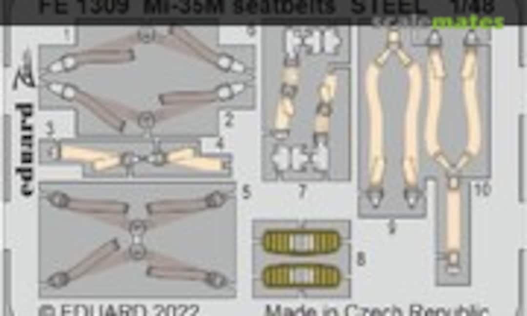 1:48 Mi-35M seatbelts STEEL (Eduard FE1309) FE1309