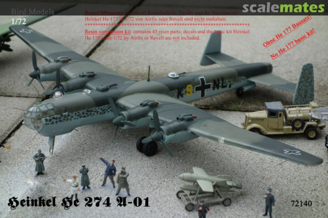 Boxart Heinkel He 274 A-01 72140 Bird Models Boxart Heinkel He 274 A-01 72140 Bird Models