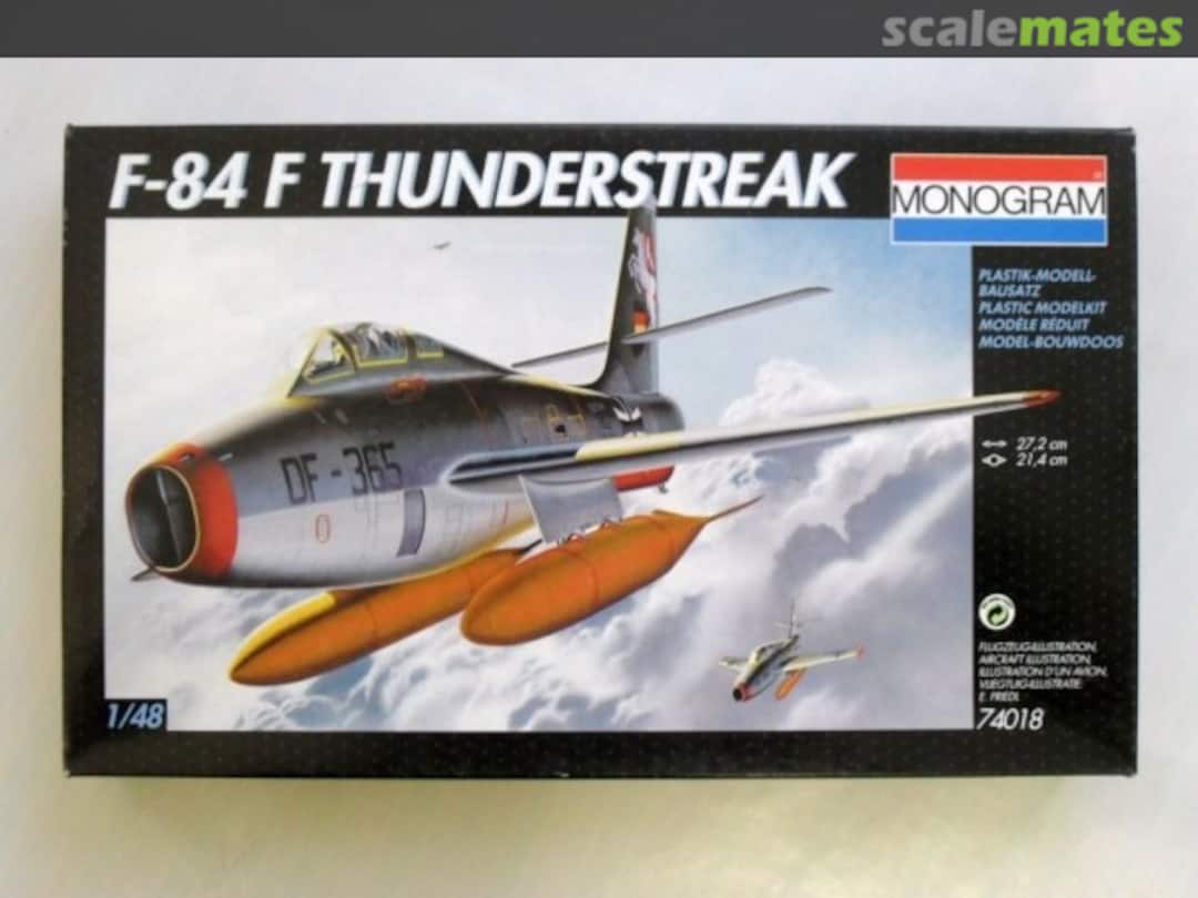 Boxart F-84F Thunderstreak 74018 Monogram