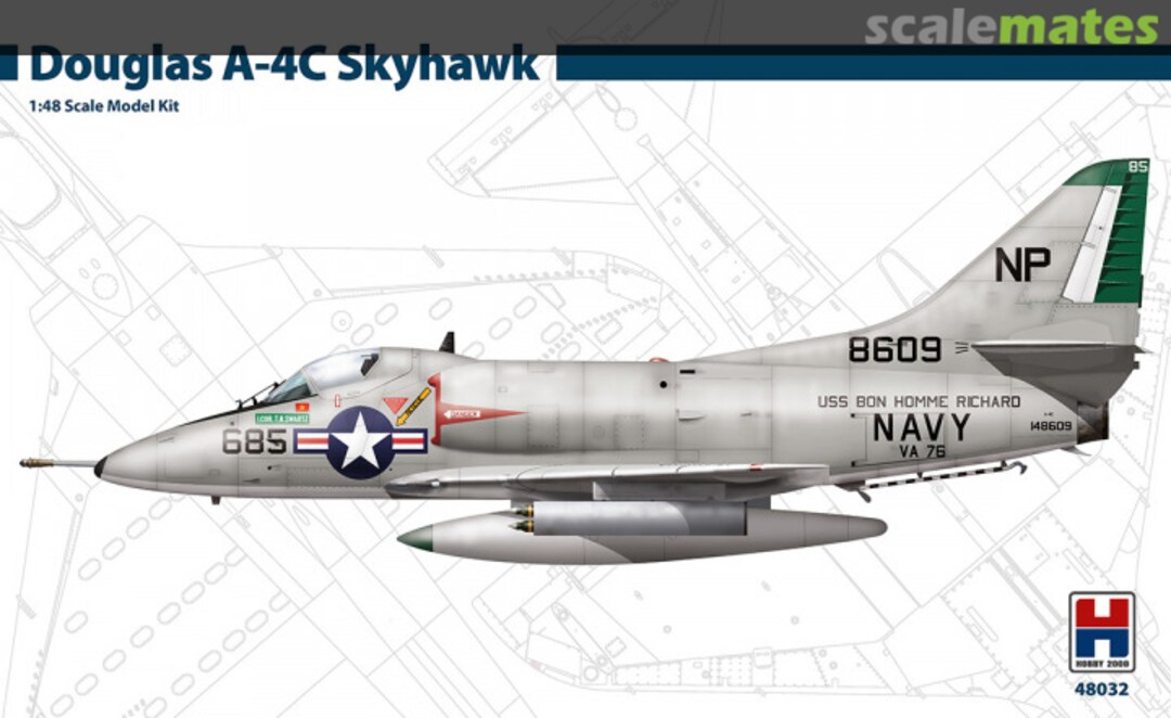 Boxart Douglas A-4C Skyhawk 48032 Hobby 2000 Boxart Douglas A-4C Skyhawk 48032 Hobby 2000