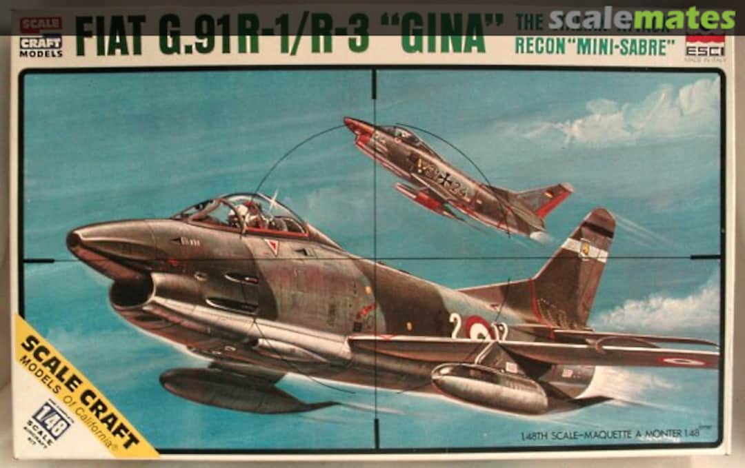 Boxart Fiat G-91R-1/R-3 Gina SC-4027 ESCI/Scale Craft Boxart Fiat G-91R-1/R-3 Gina SC-4027 ESCI/Scale Craft