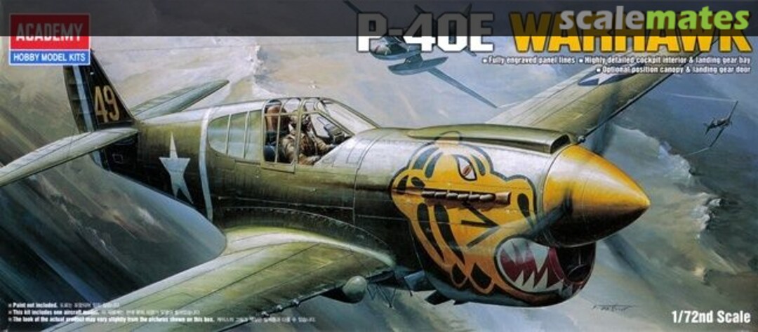 Boxart P-40E Warhawk 1671 Academy Boxart P-40E Warhawk 1671 Academy