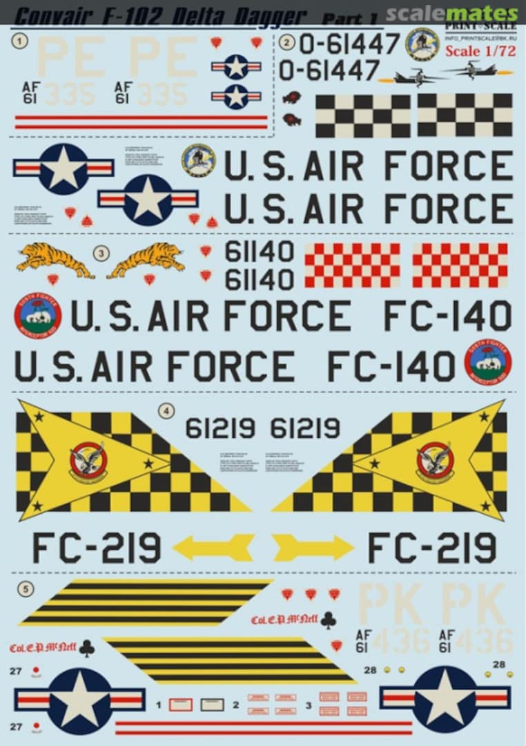 Boxart Convair F-102 Delta Dagger 72-147 Print Scale Boxart Convair F-102 Delta Dagger 72-147 Print Scale