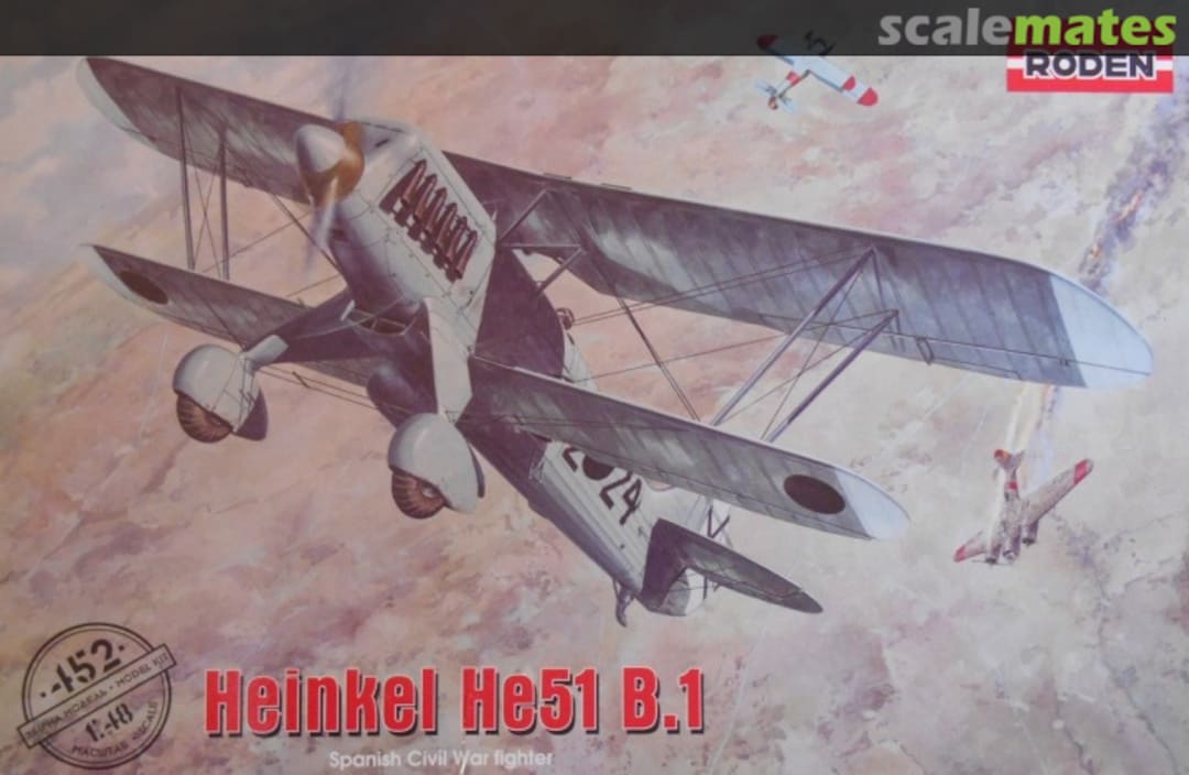 Boxart Heinkel He 51B.1 452 Roden Boxart Heinkel He 51B.1 452 Roden
