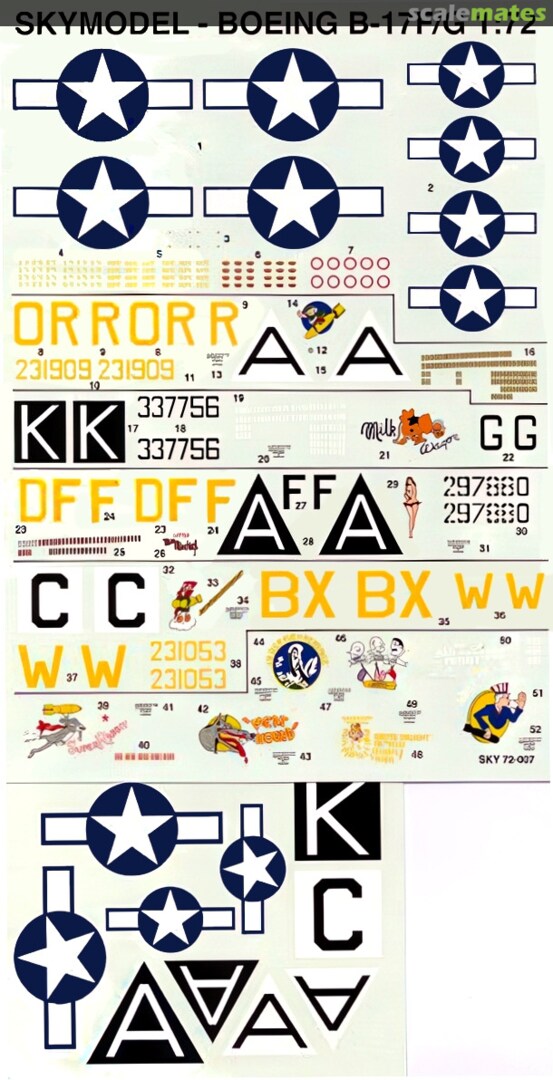Boxart Boeing B-17F/G 72-007 Sky Models Boxart Boeing B-17F/G 72-007 Sky Models