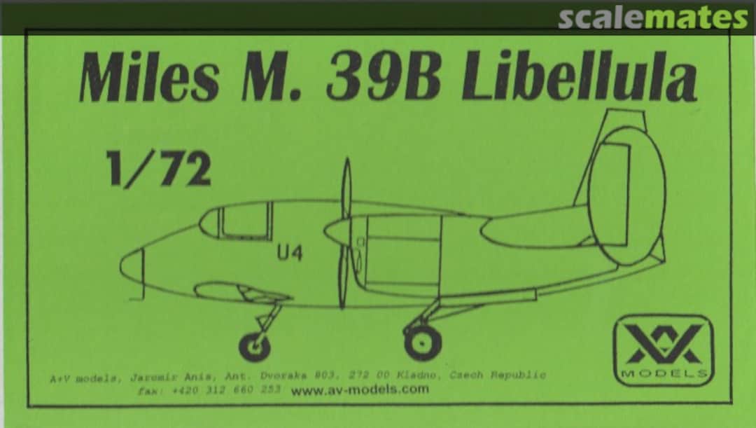 Boxart Miles M.39B Libellula 116 A+V Models Boxart Miles M.39B Libellula 116 A+V Models