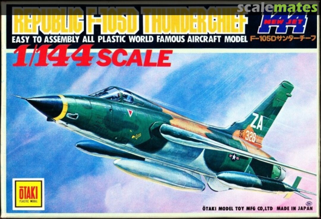 Boxart Republic F-105D Thunder Chief OT2-20-100 Otaki Boxart Republic F-105D Thunder Chief OT2-20-100 Otaki