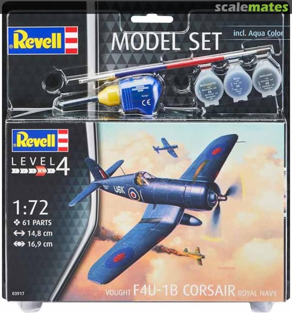 Boxart Vought F4U-1B Corsair Royal Navy 63917 Revell Boxart Vought F4U-1B Corsair Royal Navy 63917 Revell