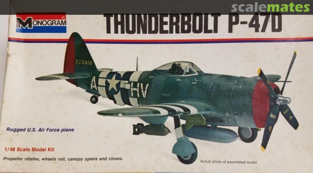 Boxart Thunderbolt P-47D 6838 Monogram Boxart Thunderbolt P-47D 6838 Monogram