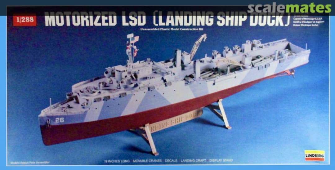 Boxart LSD (Landing Ship Dock) 765 Lindberg Boxart LSD (Landing Ship Dock) 765 Lindberg