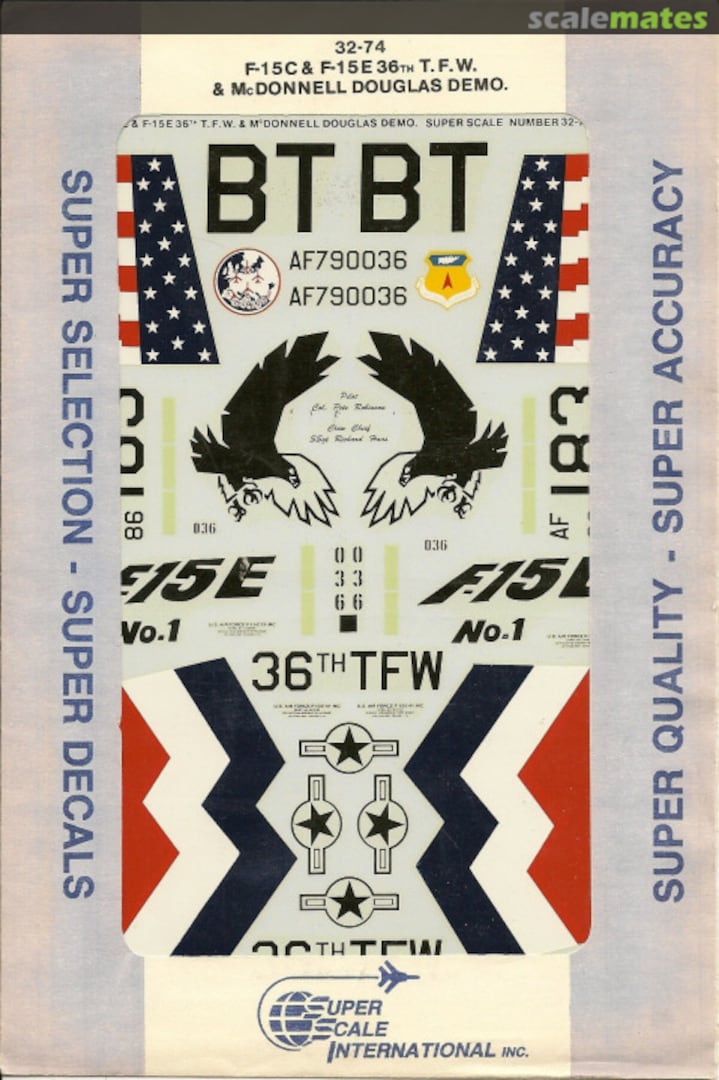 Boxart F-15C/E Eagle 32-74 SuperScale International Boxart F-15C/E Eagle 32-74 SuperScale International