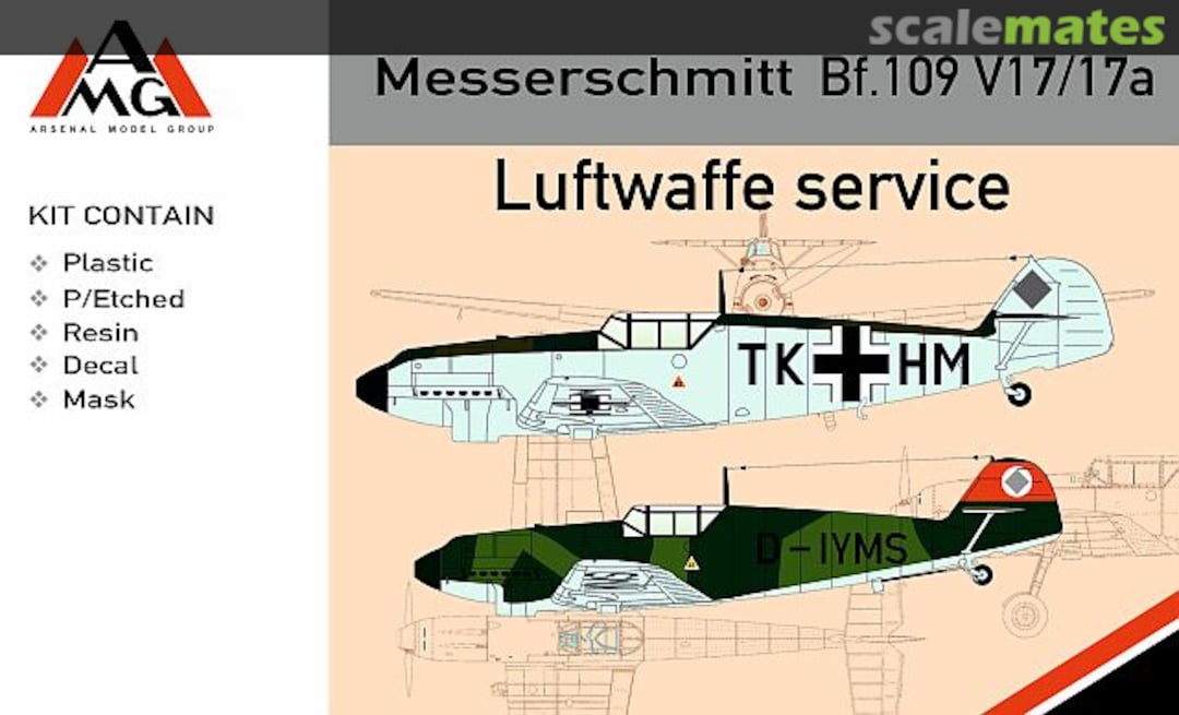 Boxart Messerschmitt Bf.109 V17/17a 72415 AMG Boxart Messerschmitt Bf.109 V17/17a 72415 AMG