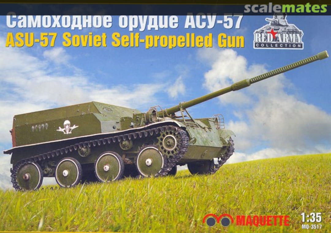 Boxart ASU-57 Soviet Self-propelled Gun MQ-3517 Maquette Boxart ASU-57 Soviet Self-propelled Gun MQ-3517 Maquette