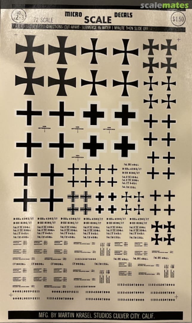 Boxart German Insignia WW II 72-3 Microscale Boxart German Insignia WW II 72-3 Microscale