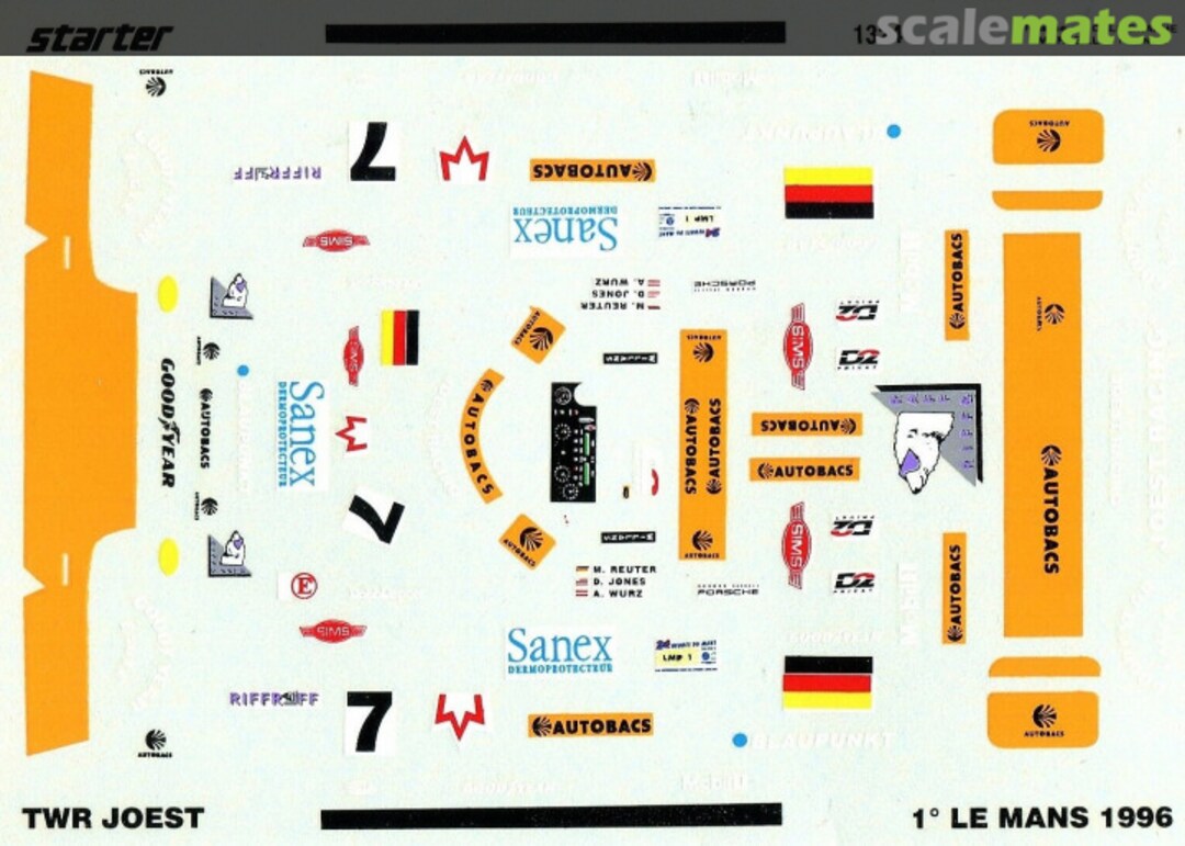 Boxart TWR-Porsche WSC95 "Sanex" Starter Boxart TWR-Porsche WSC95 "Sanex" Starter