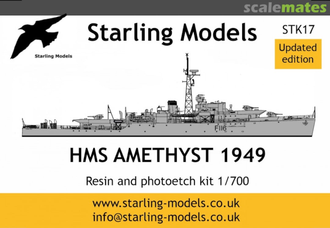 Boxart HMS Amethyst STK17 Starling Models Boxart HMS Amethyst STK17 Starling Models