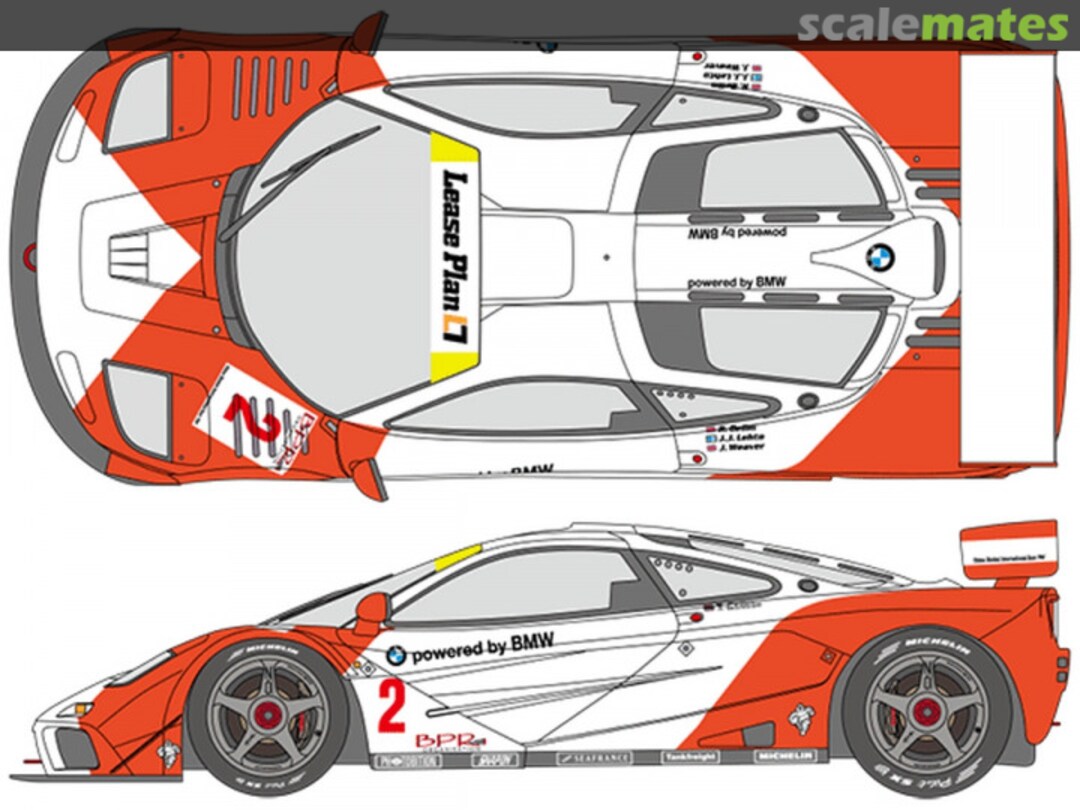 Boxart McLaren F1 GTR sponsored by Marlboro #2, 6 SHK-D509 Shunko Models