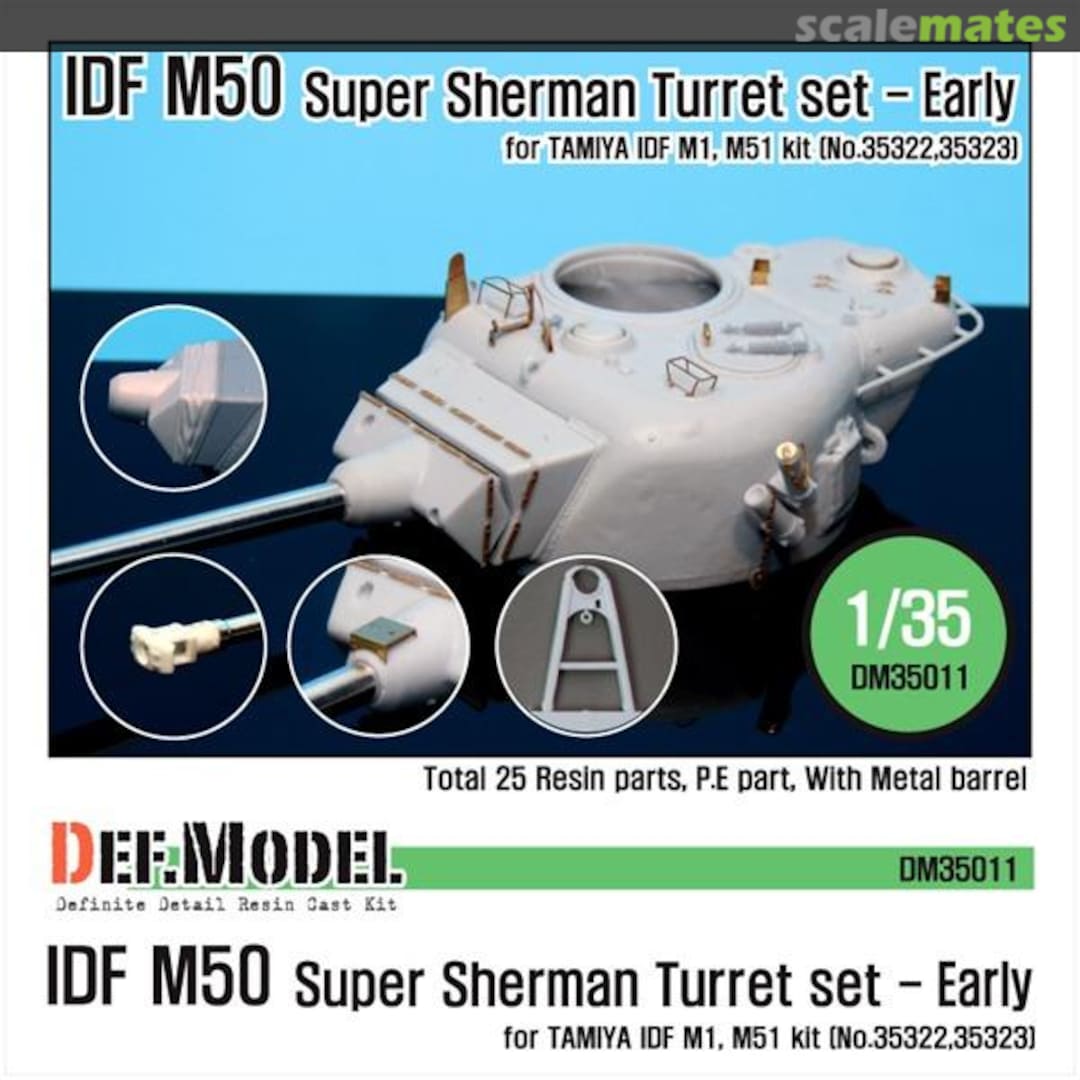 Boxart IDF M50 Super Sherman Turret Conversion Set early DM35011 Def.Model Boxart IDF M50 Super Sherman Turret Conversion Set early DM35011 Def.Model