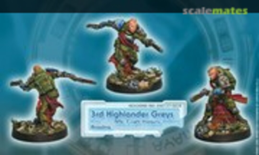 28mm 3RD HIGHLANDERS GREY RIFLES (Corvus Belli 280137-0234) 280137-0234