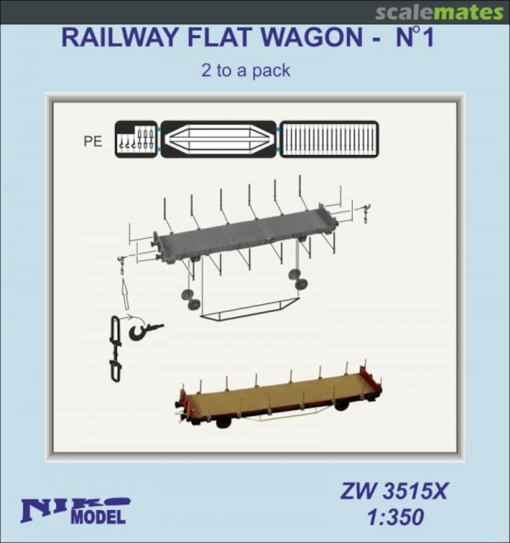 Boxart Railway Flat Wagon #1 ZW3515X Niko Model Boxart Railway Flat Wagon #1 ZW3515X Niko Model
