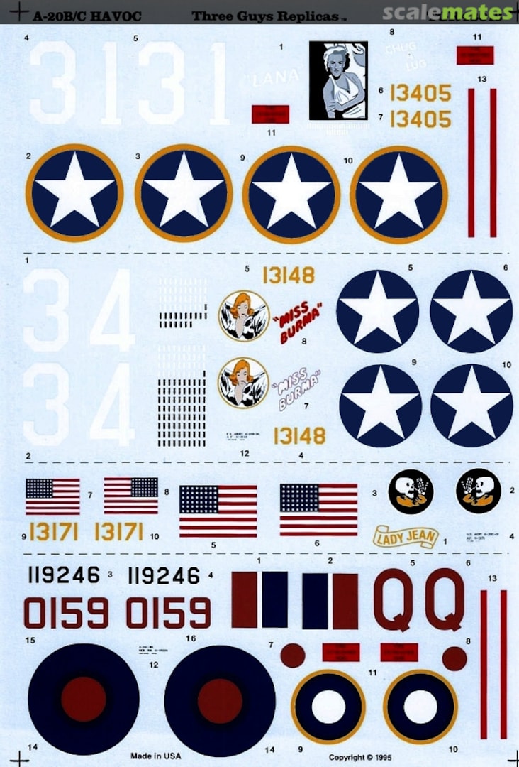 Boxart A-20B/C Havoc TGR48013 Three Guys Replicas Boxart A-20B/C Havoc TGR48013 Three Guys Replicas