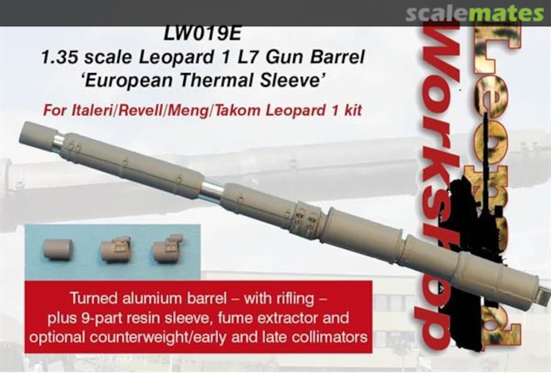 Boxart Leopard 1 L7 Gun Barrel European Thermal Sleeve LW019E Leopard Workshop Boxart Leopard 1 L7 Gun Barrel European Thermal Sleeve LW019E Leopard Workshop