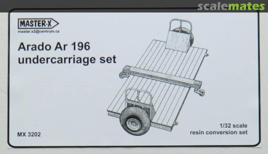 Boxart Arado Ar 196 undercarriage set MX 3202 Master-X Boxart Arado Ar 196 undercarriage set MX 3202 Master-X