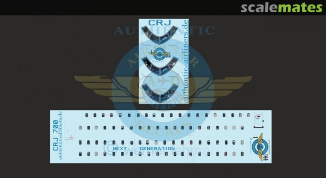 Boxart Cockpit and Cabin Windows CRJ700 CRJ700 Authentic-Airliner-Decals Boxart Cockpit and Cabin Windows CRJ700 CRJ700 Authentic-Airliner-Decals