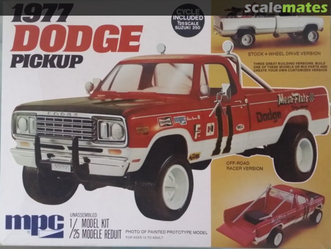 Boxart 1977 Dodge Pickup 1-7709 MPC Boxart 1977 Dodge Pickup 1-7709 MPC