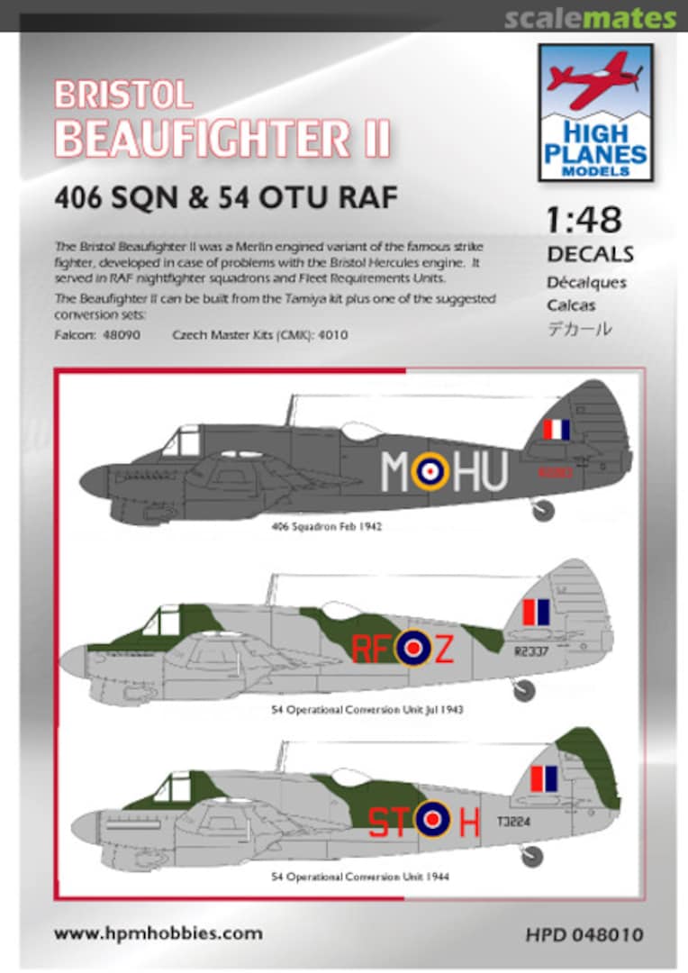 Boxart Bristol Beaufighter II HPD 048010 High Planes Models Boxart Bristol Beaufighter II HPD 048010 High Planes Models