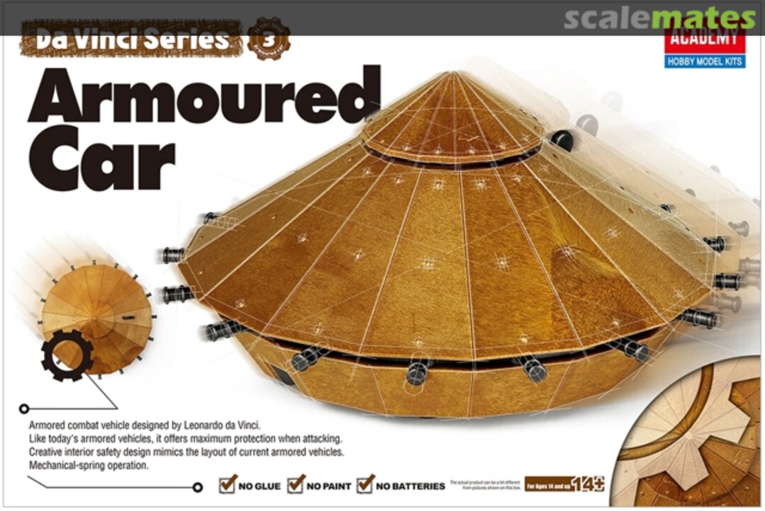 Boxart Da Vinci Machines - Armoured Car 18136 Academy Boxart Da Vinci Machines - Armoured Car 18136 Academy