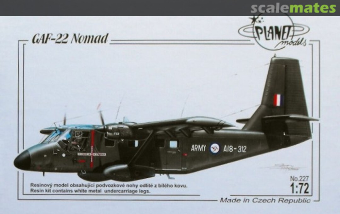 Boxart GAF-22 Nomad PLT227 Planet Models